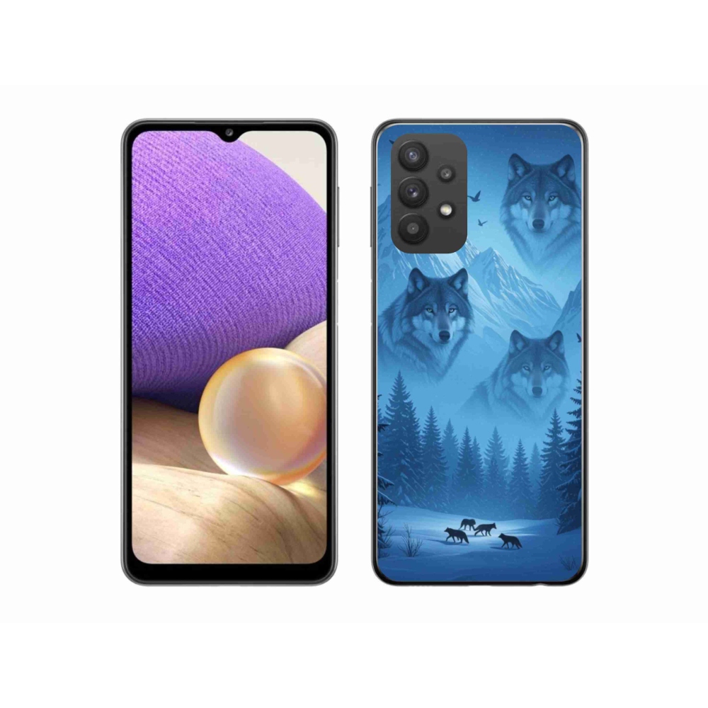 Gélový kryt mmCase na Samsung Galaxy A32 5G - vlčia svorka