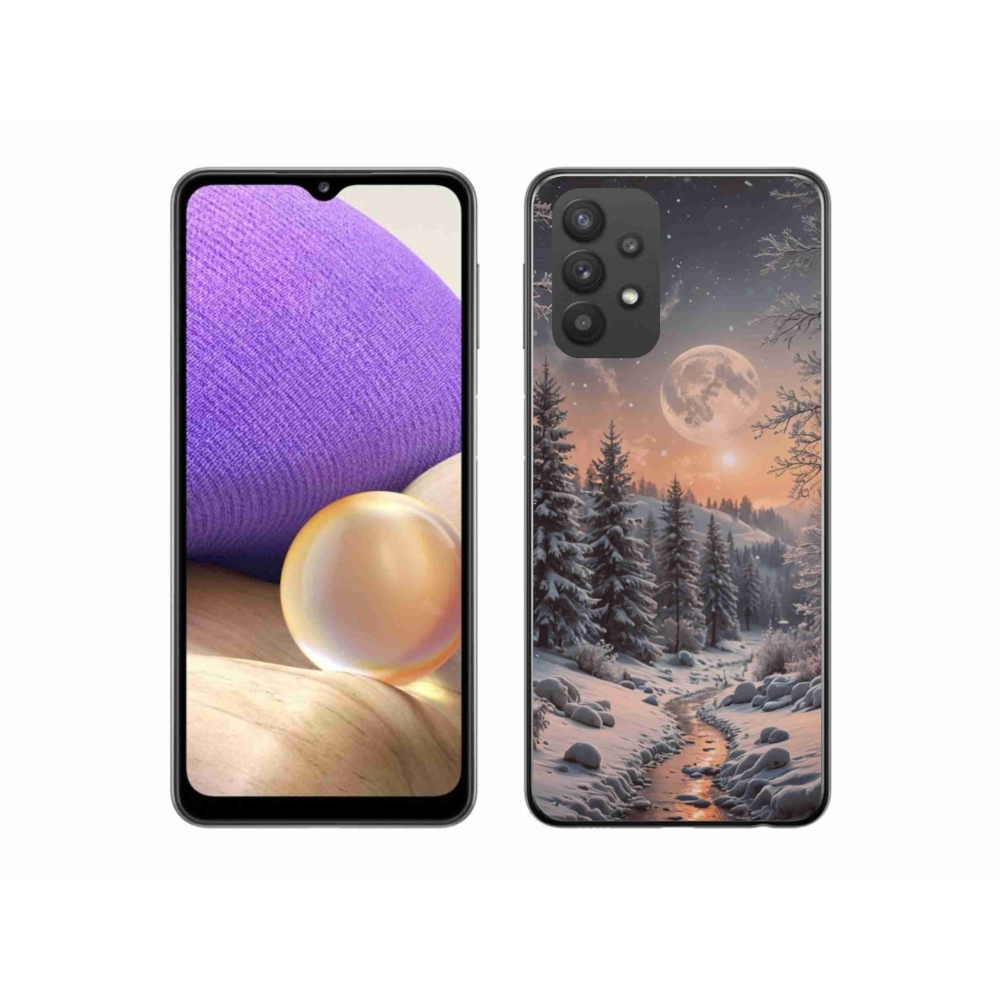 Gélový kryt mmCase na Samsung Galaxy A32 5G - zimná krajina 2