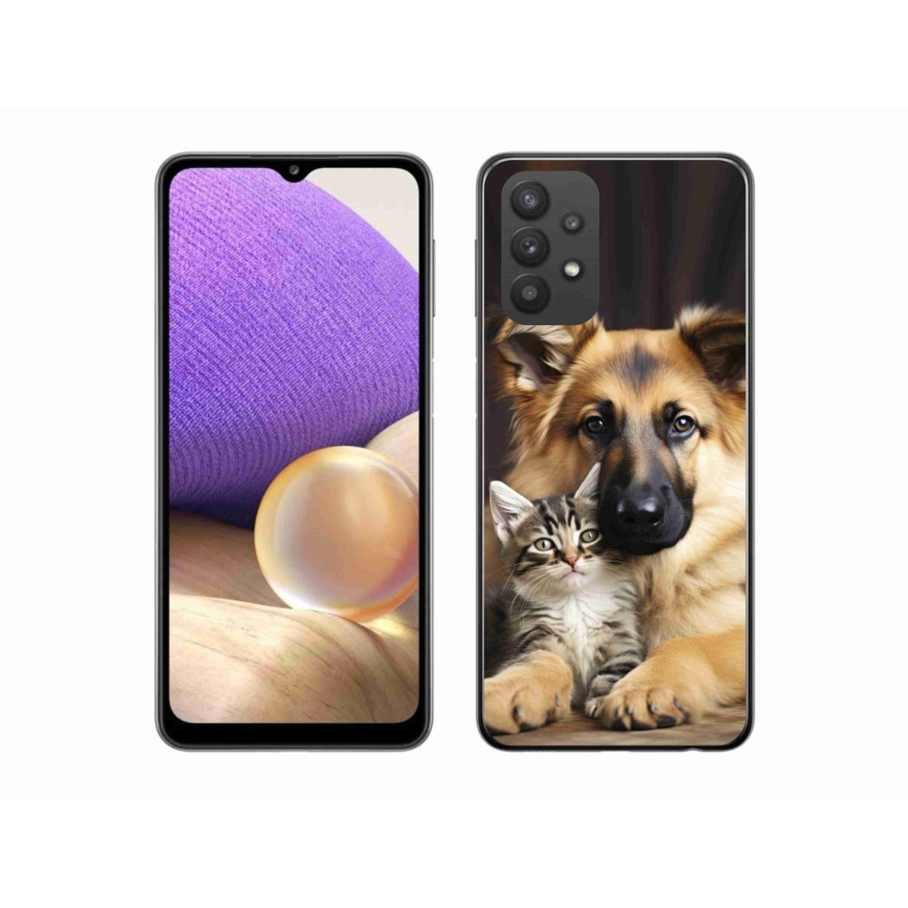 Gélový kryt mmCase na Samsung Galaxy A32 5G - zvieracie priateľstvo