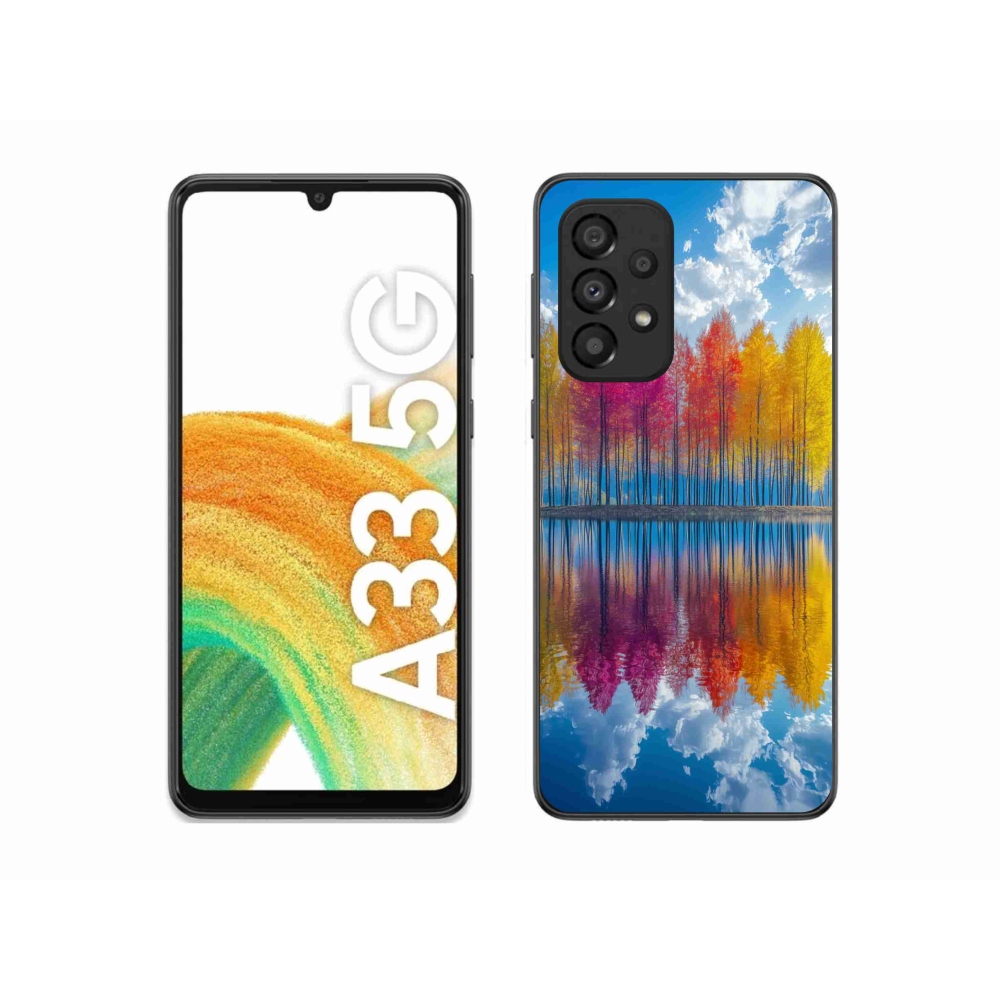 Gélový kryt mmCase na Samsung Galaxy A33 - farebné stromy