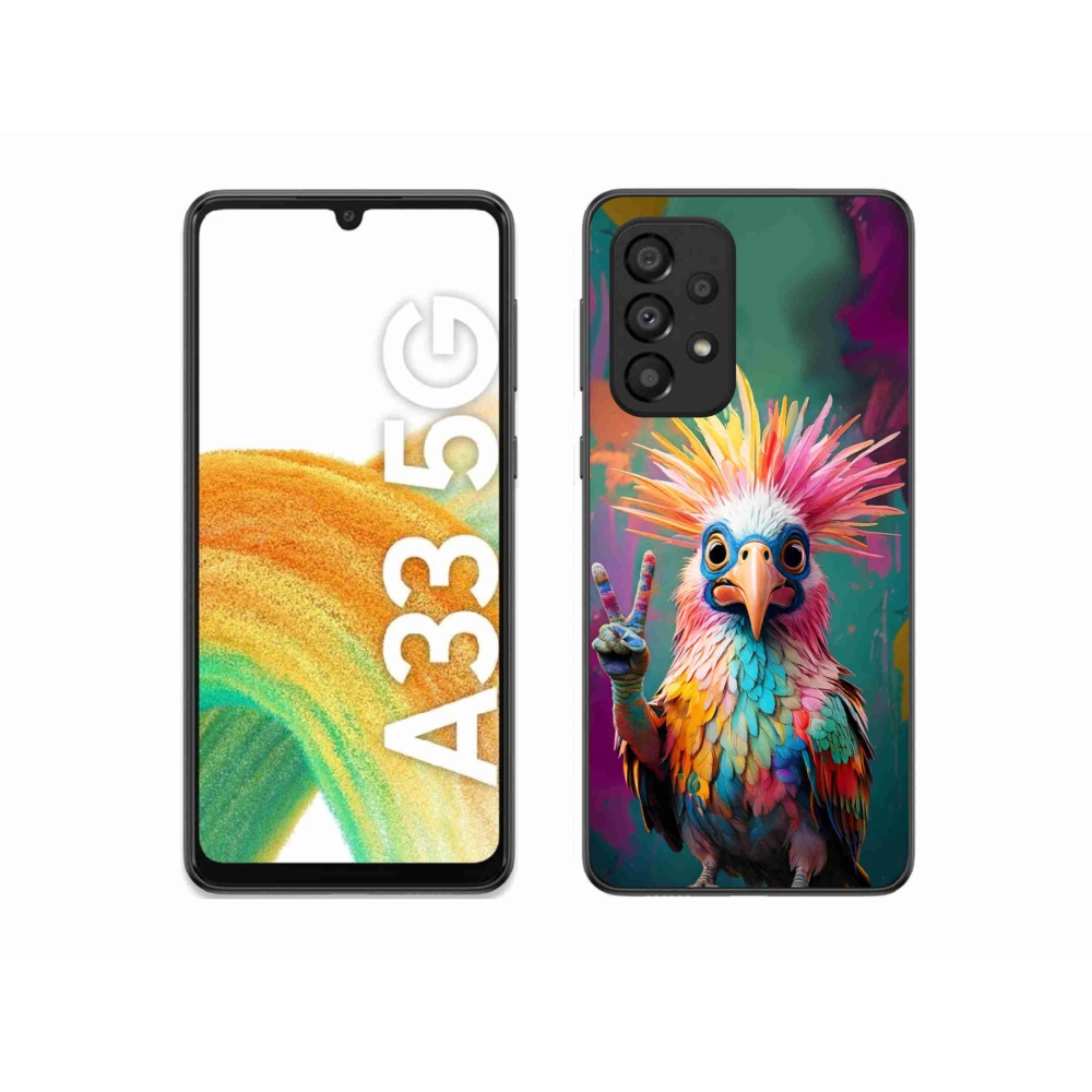 Gélový kryt mmCase na Samsung Galaxy A33 - farebný rebel