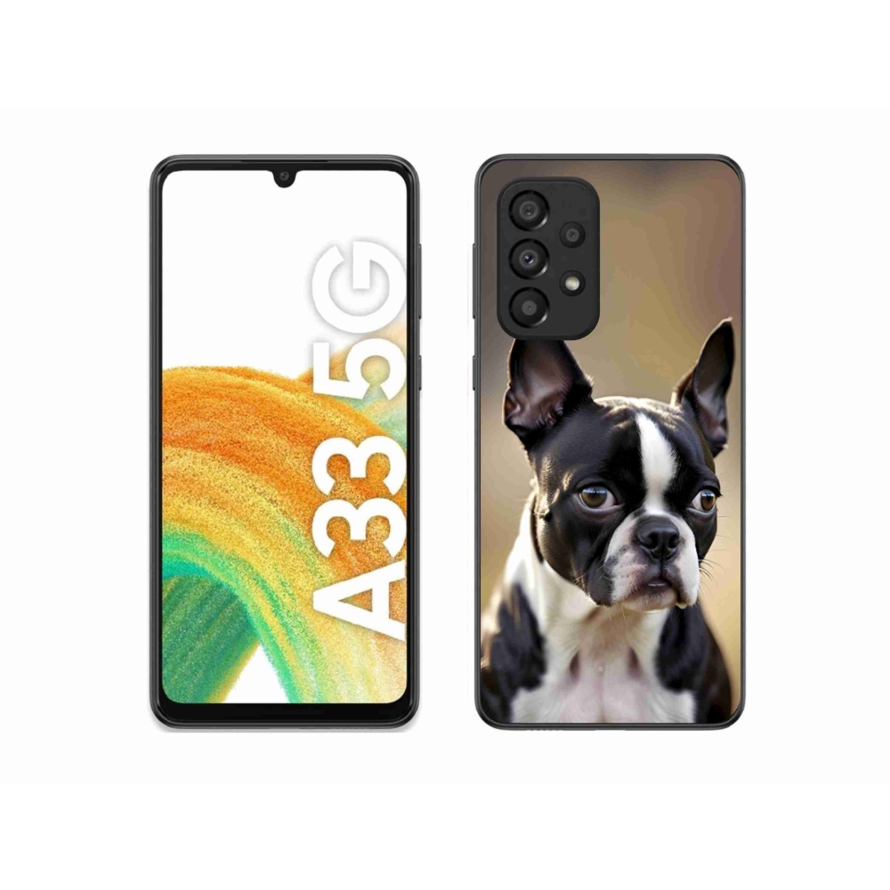 Gélový kryt mmCase na Samsung Galaxy A33 - bostonský teriér