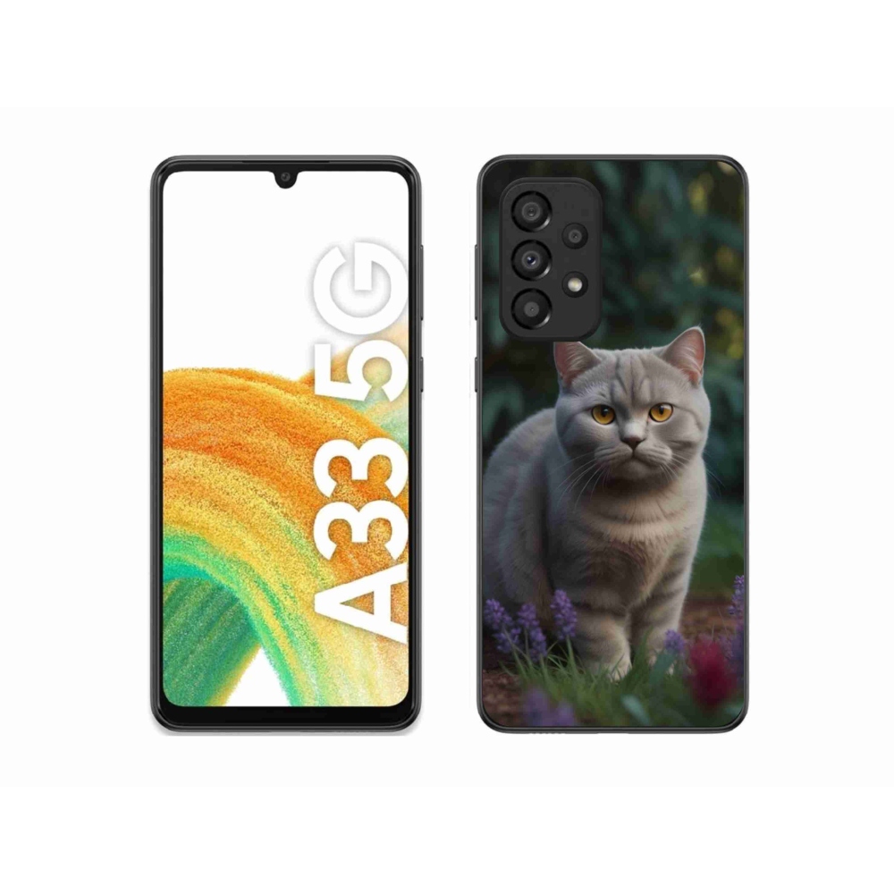 Gélový kryt mmCase na Samsung Galaxy A33 - britská mačka