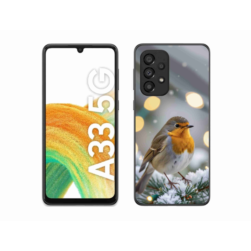 Gélový kryt mmCase na Samsung Galaxy A33 - červienka v zime