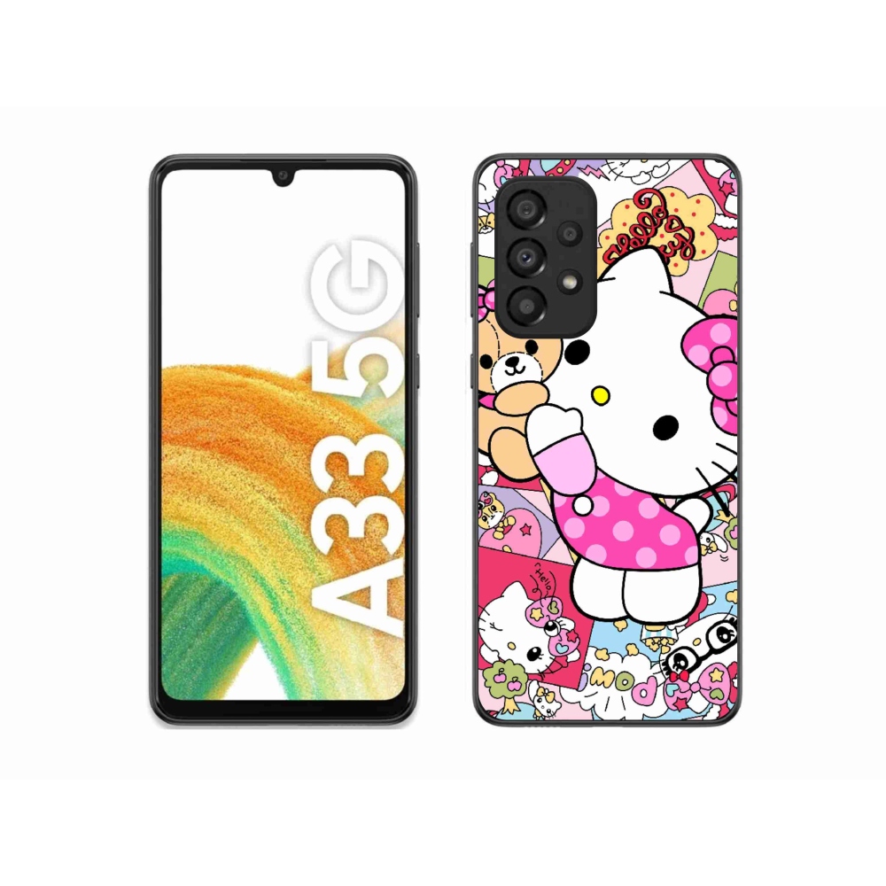 Gélový kryt mmCase na Samsung Galaxy A33 - cute kitty