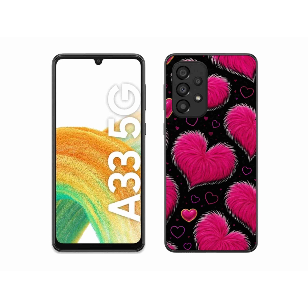 Gélový kryt mmCase na Samsung Galaxy A33 - hebké srdce