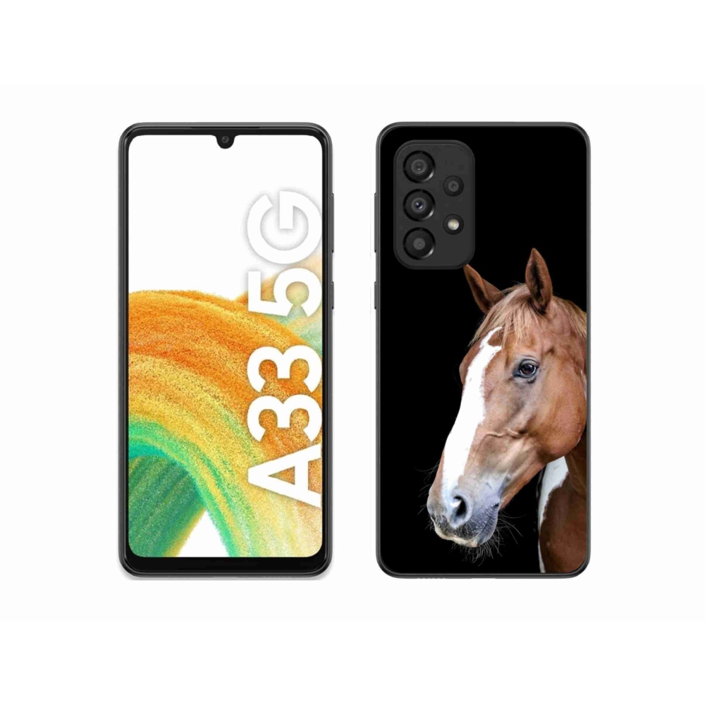 Gélový kryt mmCase na Samsung Galaxy A33 - hnedý kôň 3