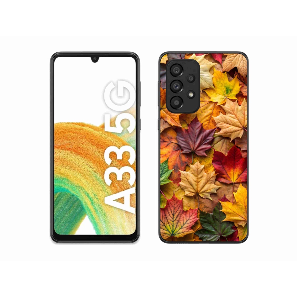 Gélový kryt mmCase na Samsung Galaxy A33 - javorové listy 2