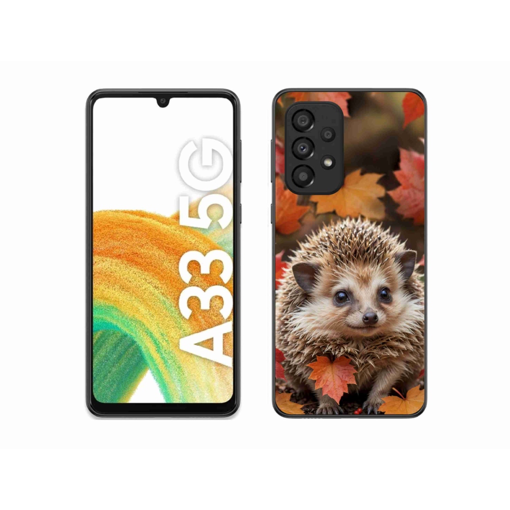 Gélový kryt mmCase na Samsung Galaxy A33 - ježko v lístia