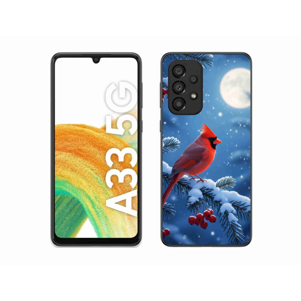 Gélový kryt mmCase na Samsung Galaxy A33 - kardinál červený