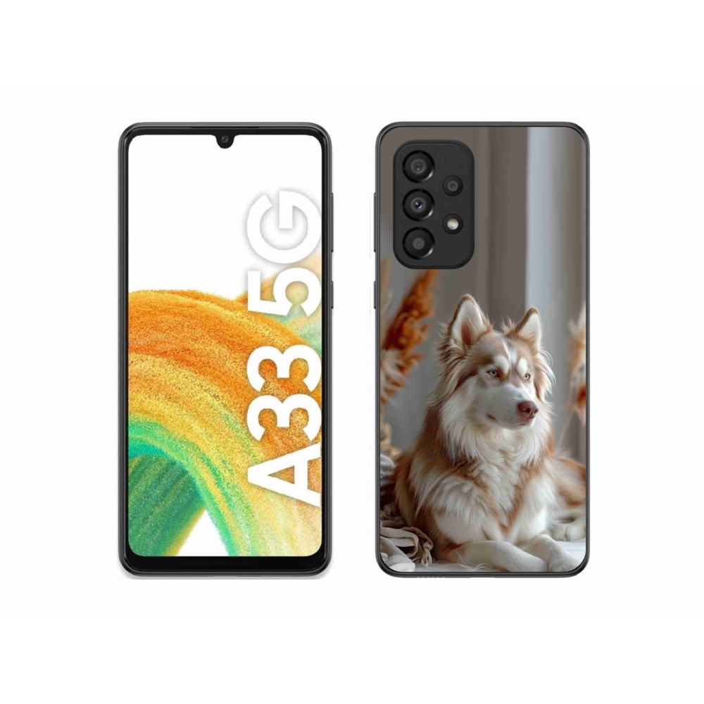 Gélový kryt mmCase na Samsung Galaxy A33 - pokojný sibírsky husky