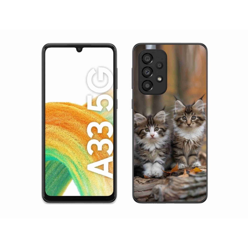 Gélový kryt mmCase na Samsung Galaxy A33 - mačacie duo 3
