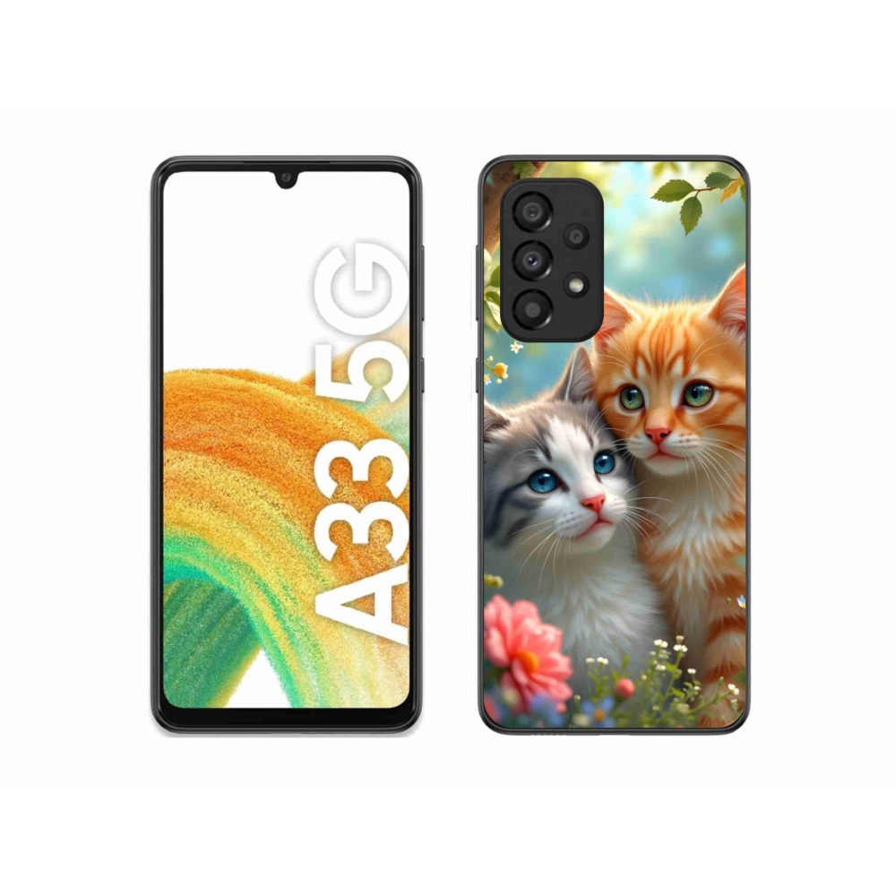 Gélový kryt mmCase na Samsung Galaxy A33 - mačacia láska 2