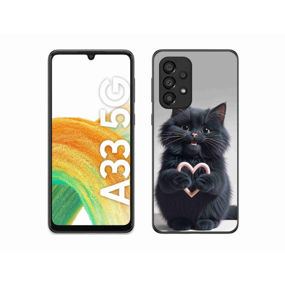 Gélový kryt mmCase na Samsung Galaxy A33 - mačacia láska 3