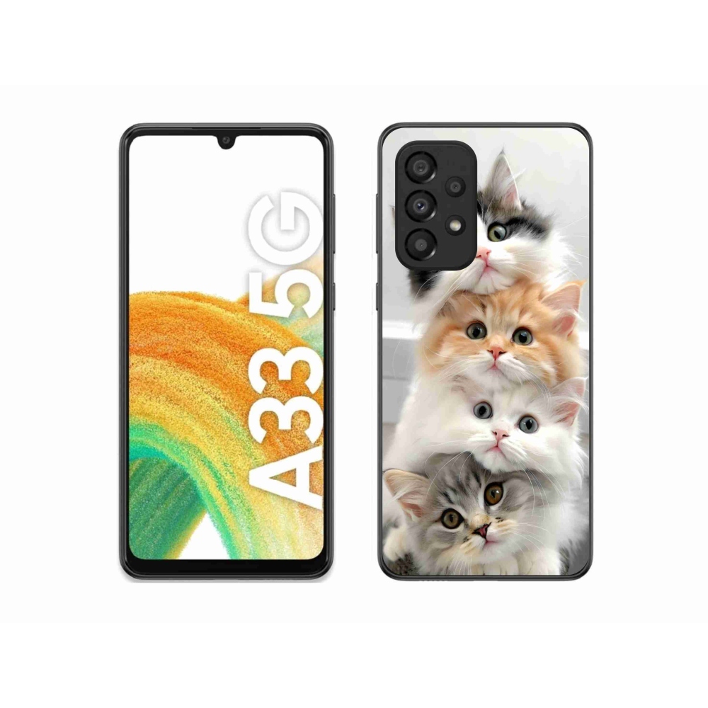 Gélový kryt mmCase na Samsung Galaxy A33 - mačacia partia