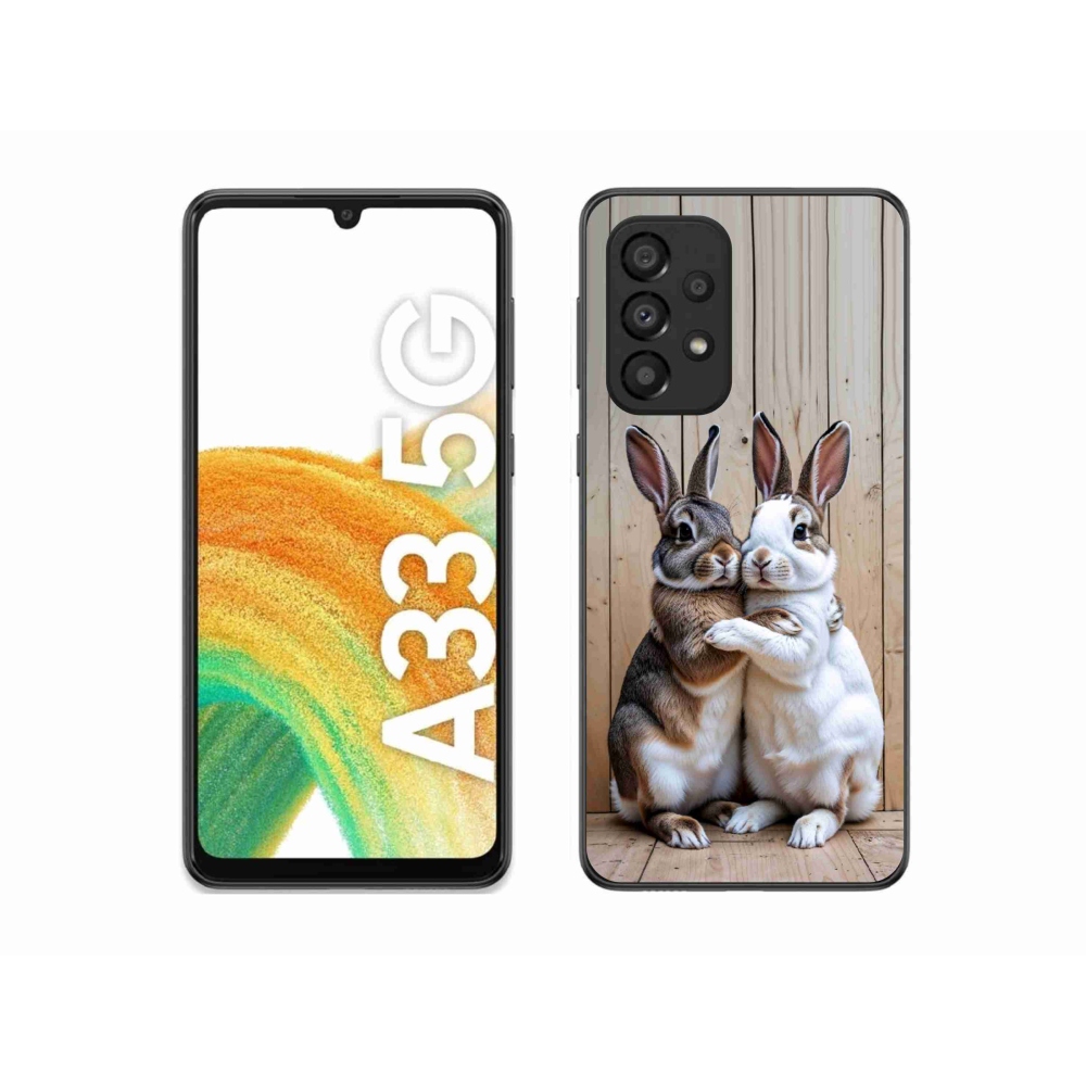 Gélový kryt mmCase na Samsung Galaxy A33 - králičie pár