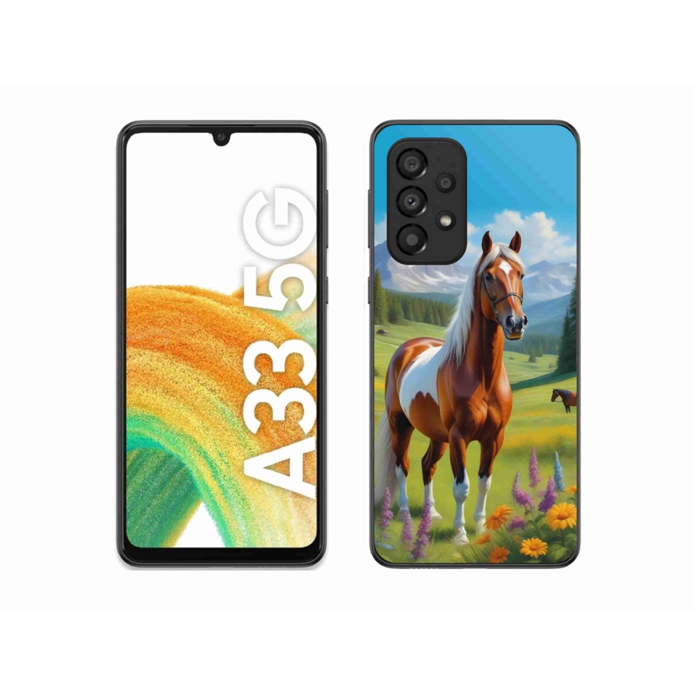 Gélový kryt mmCase na Samsung Galaxy A33 - kôň na lúke