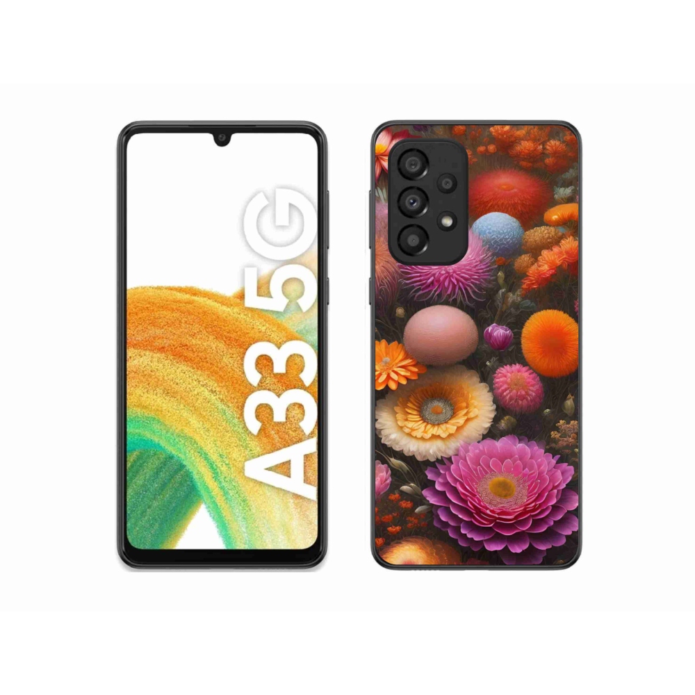 Gélový kryt mmCase na Samsung Galaxy A33 - kvetinová kompozícia
