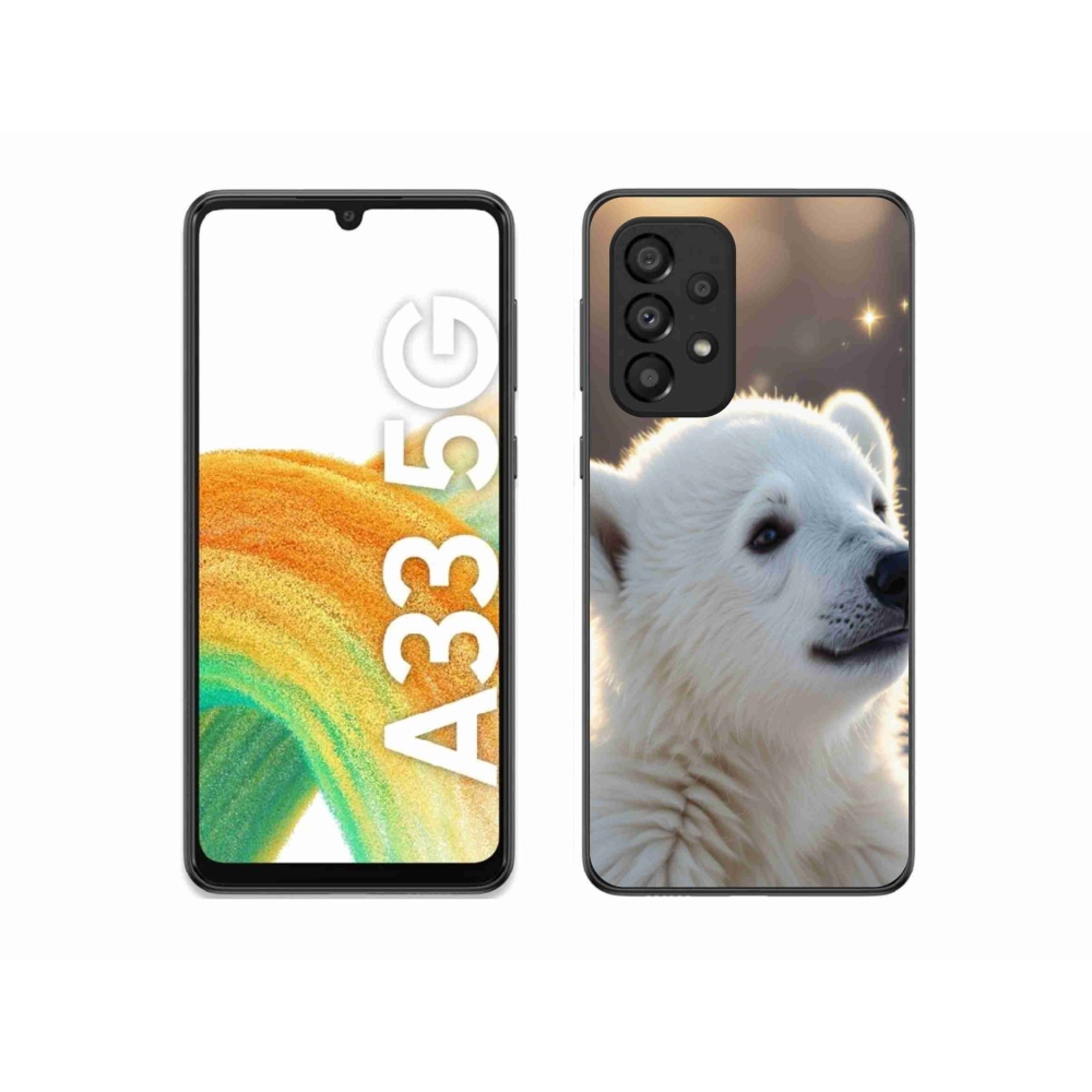 Gélový kryt mmCase na Samsung Galaxy A33 - ľadový medveď