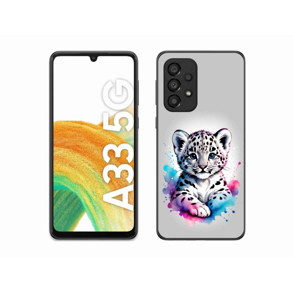Gélový kryt mmCase na Samsung Galaxy A33 - leopardej mláďa