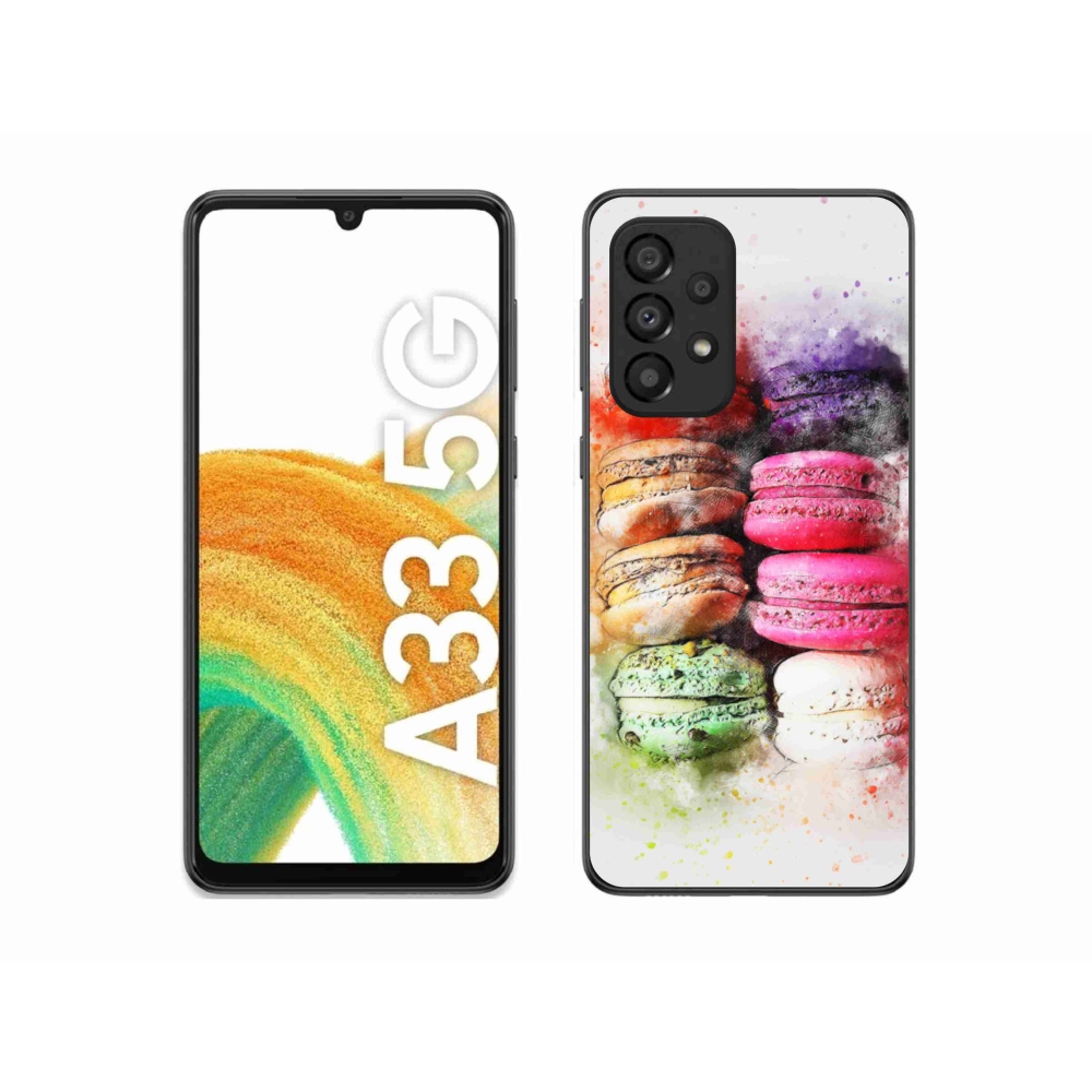 Gélový kryt mmCase na Samsung Galaxy A33 - makrónky