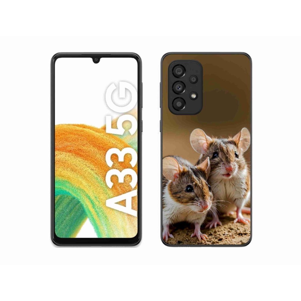 Gélový kryt mmCase na Samsung Galaxy A33 - myší duo