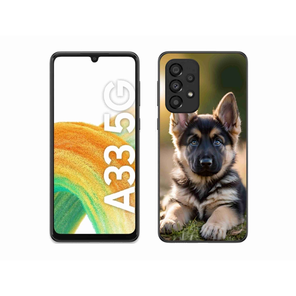 Gélový kryt mmCase na Samsung Galaxy A33 - nemecký ovčiak v prírode
