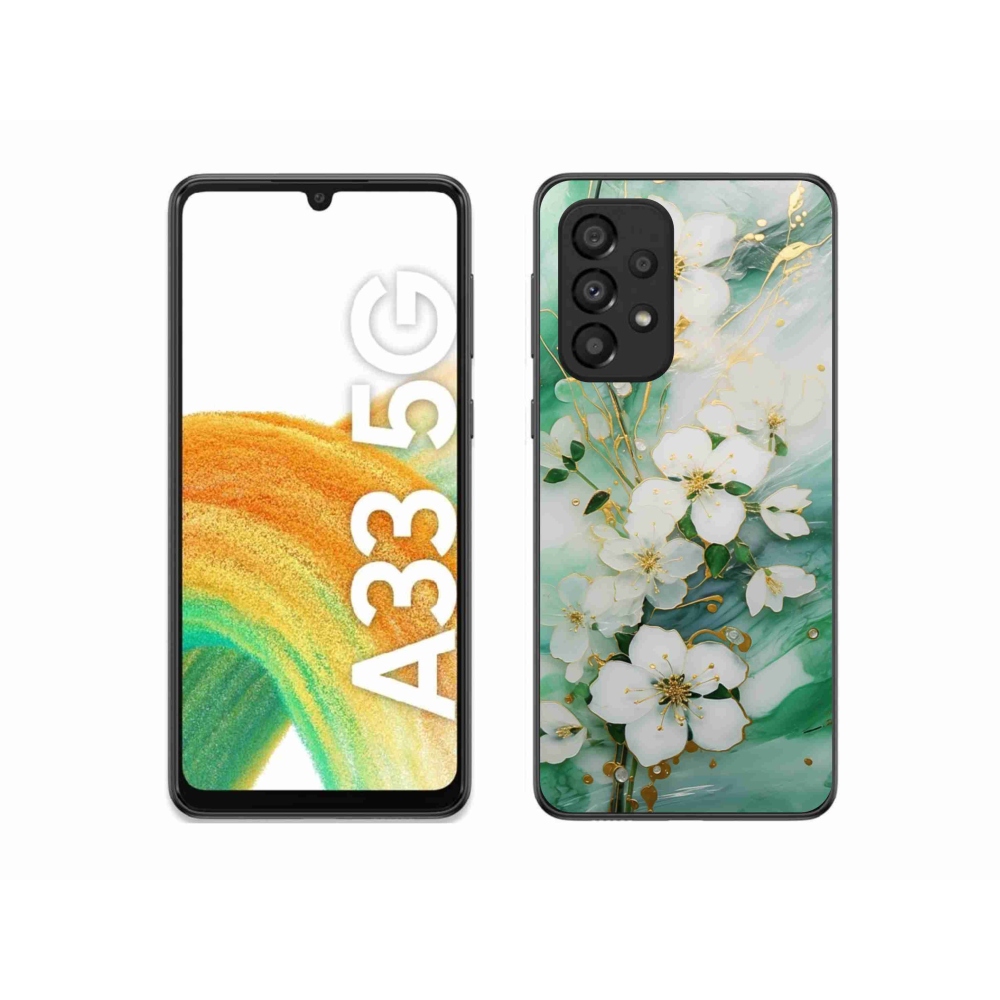 Gélový kryt mmCase na Samsung Galaxy A33 - nežné kvety