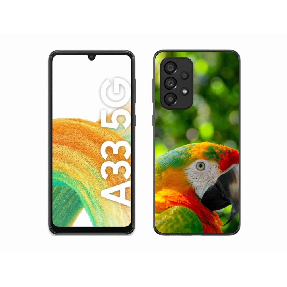 Gélový kryt mmCase na Samsung Galaxy A33 - papagáj ara 3