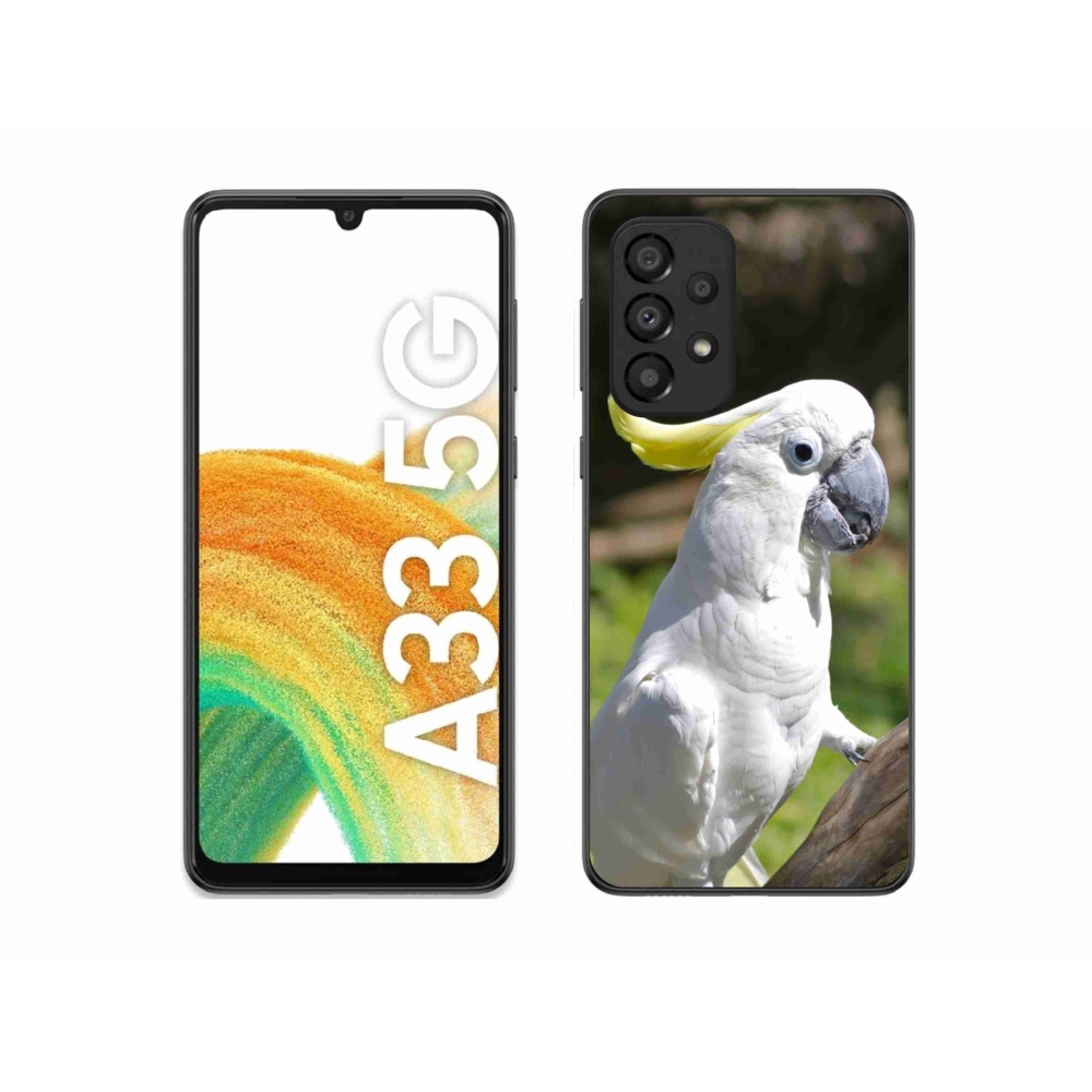 Gélový kryt mmCase na Samsung Galaxy A33 - papagáj kakadu 2