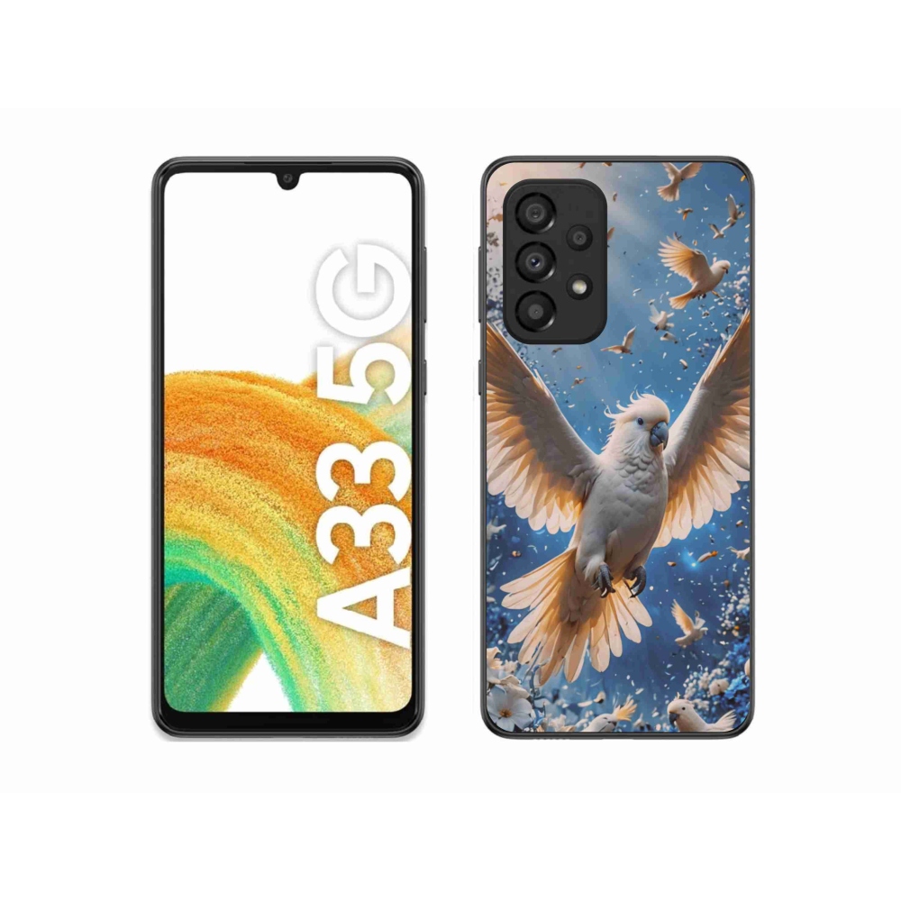 Gélový kryt mmCase na Samsung Galaxy A33 - papagáj kakadu