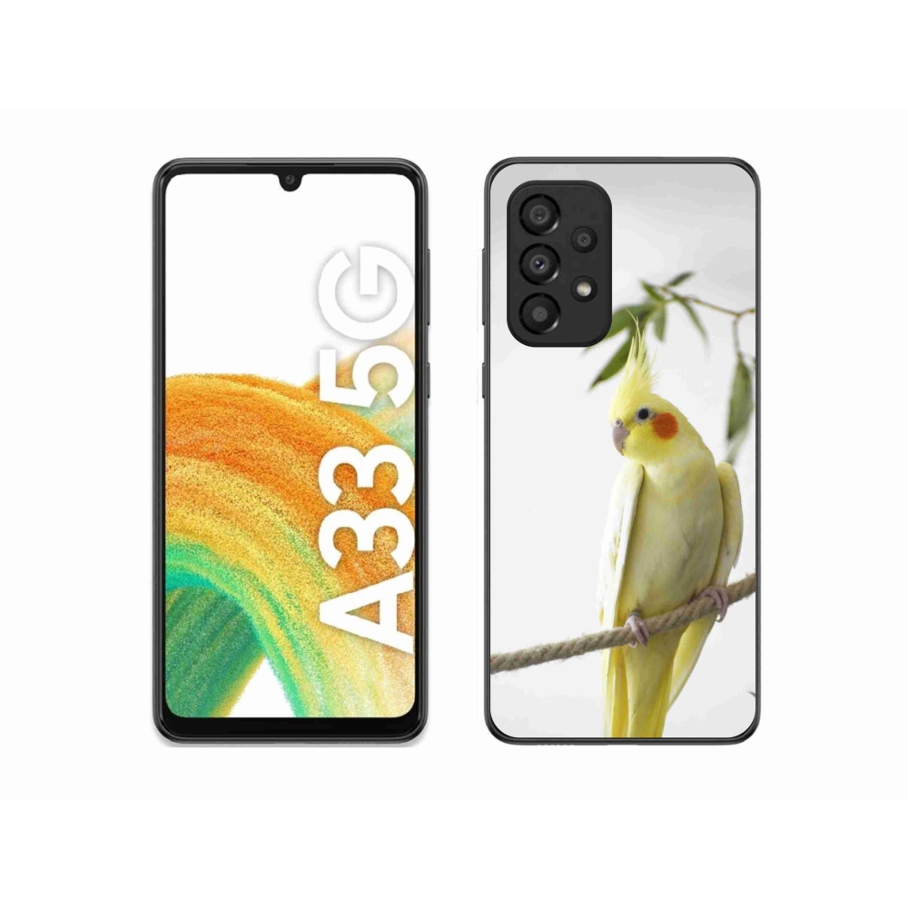 Gélový kryt mmCase na Samsung Galaxy A33 - papagáj korela chocholatá