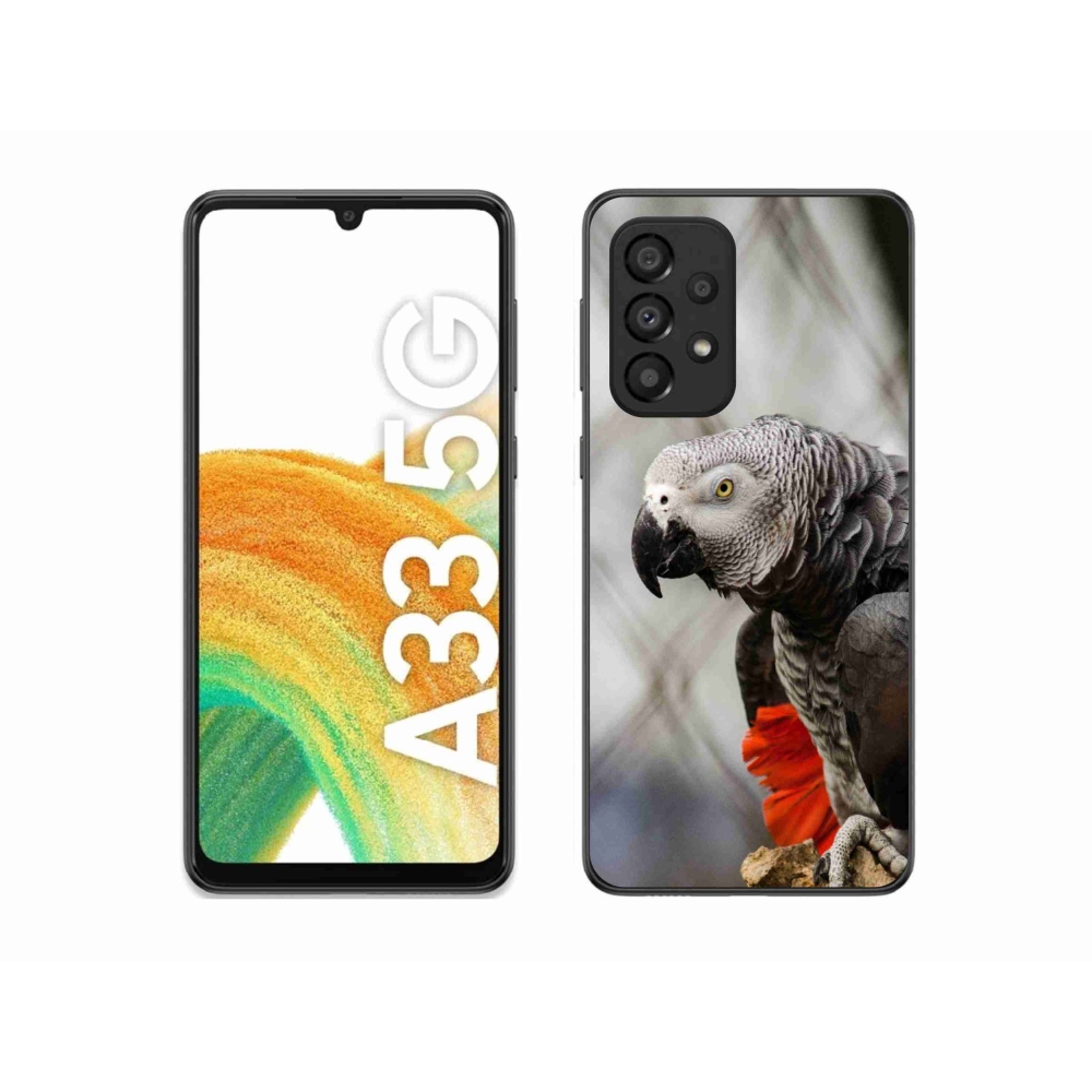 Gélový kryt mmCase na Samsung Galaxy A33 - papagáj žako 3