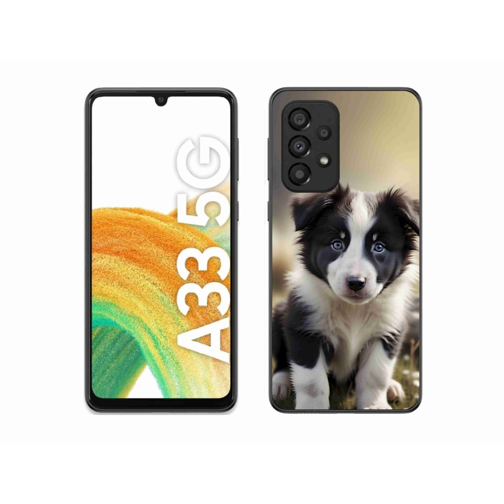 Gélový kryt mmCase na Samsung Galaxy A33 - roztomilá border kólia