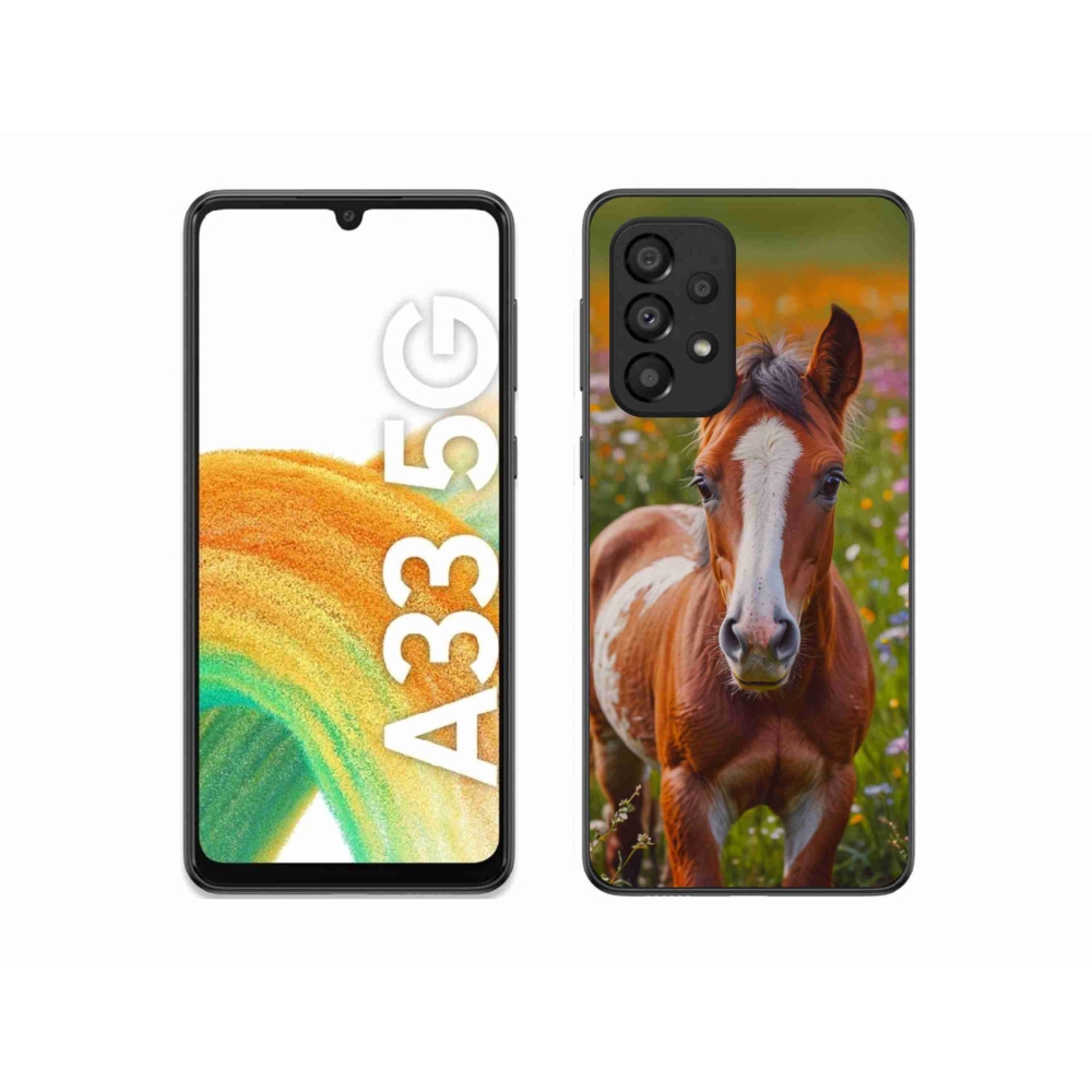 Gélový kryt mmCase na Samsung Galaxy A33 - roztomilé žriebä