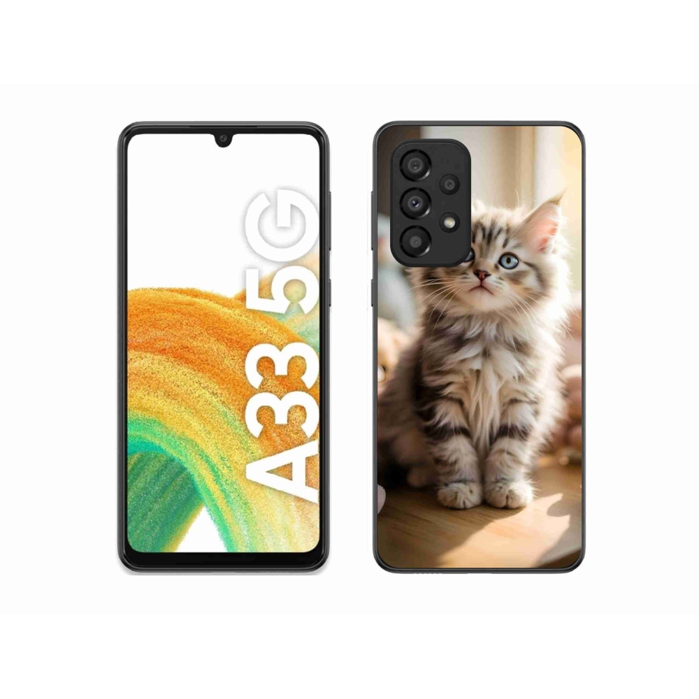 Gélový kryt mmCase na Samsung Galaxy A33 - roztomilé mačiatko 10