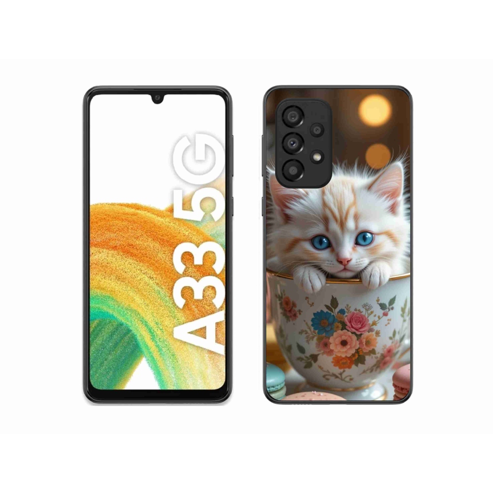 Gélový kryt mmCase na Samsung Galaxy A33 - roztomilé mačiatko 6
