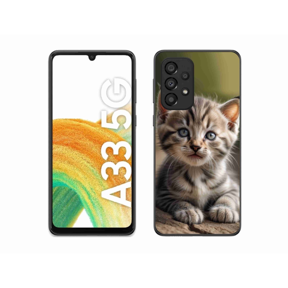 Gélový kryt mmCase na Samsung Galaxy A33 - roztomilé mačiatko 9