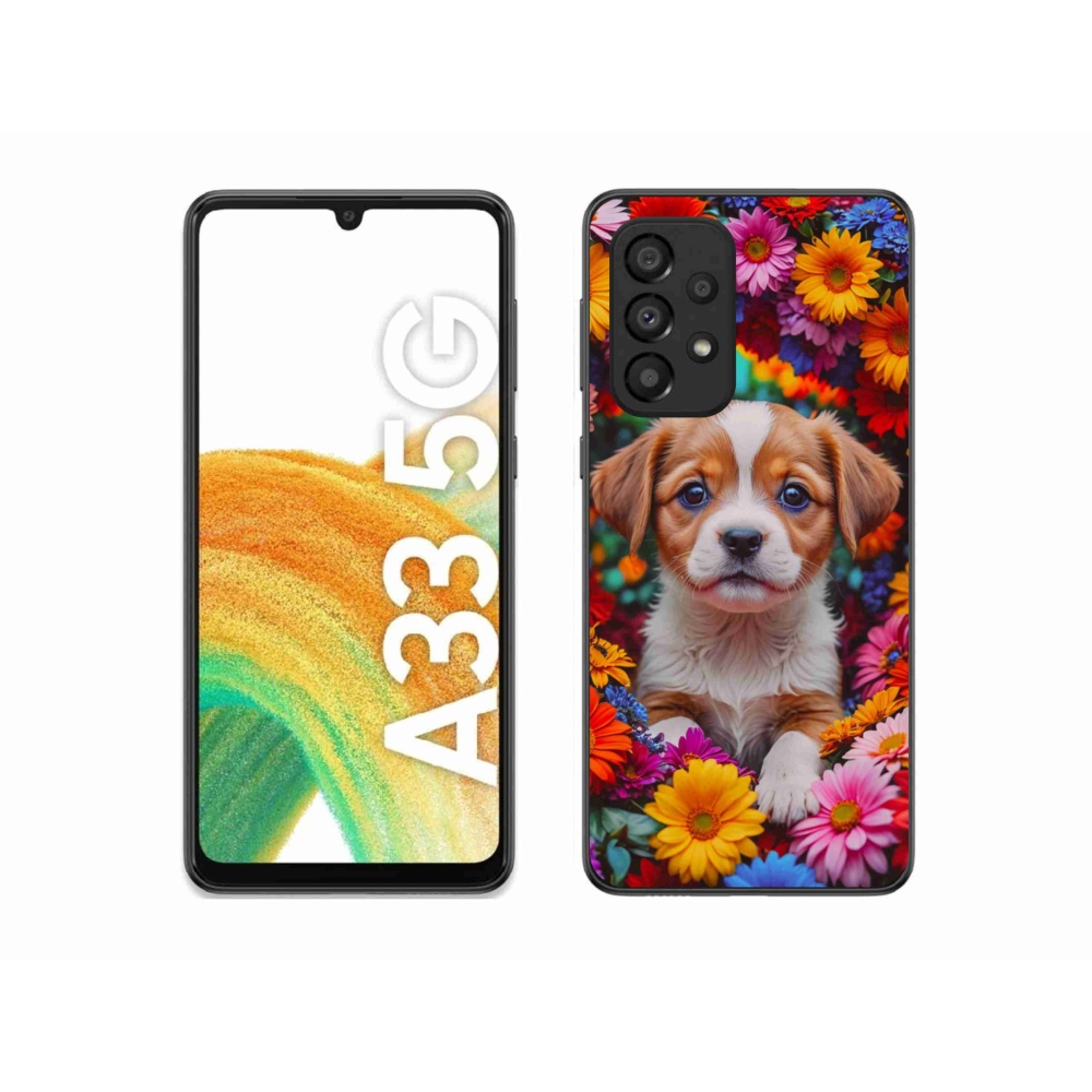 Gélový kryt mmCase na Samsung Galaxy A33 - roztomilé šteňa
