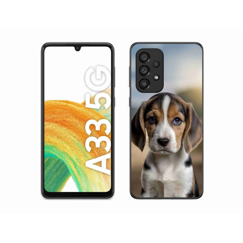 Gélový kryt mmCase na Samsung Galaxy A33 - roztomilý bígl
