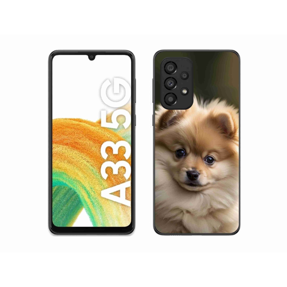 Gélový kryt mmCase na Samsung Galaxy A33 - roztomilý pomeranian 2