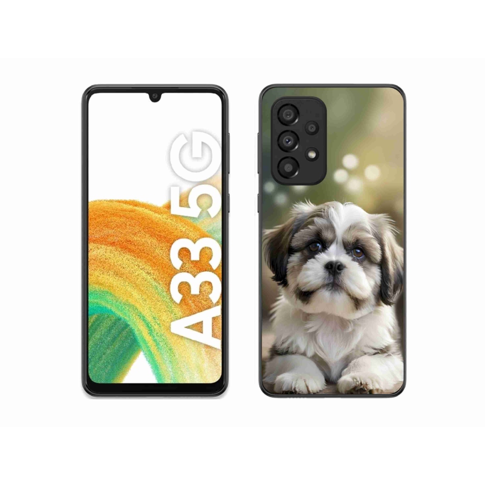 Gélový kryt mmCase na Samsung Galaxy A33 - roztomilý shih-tzu