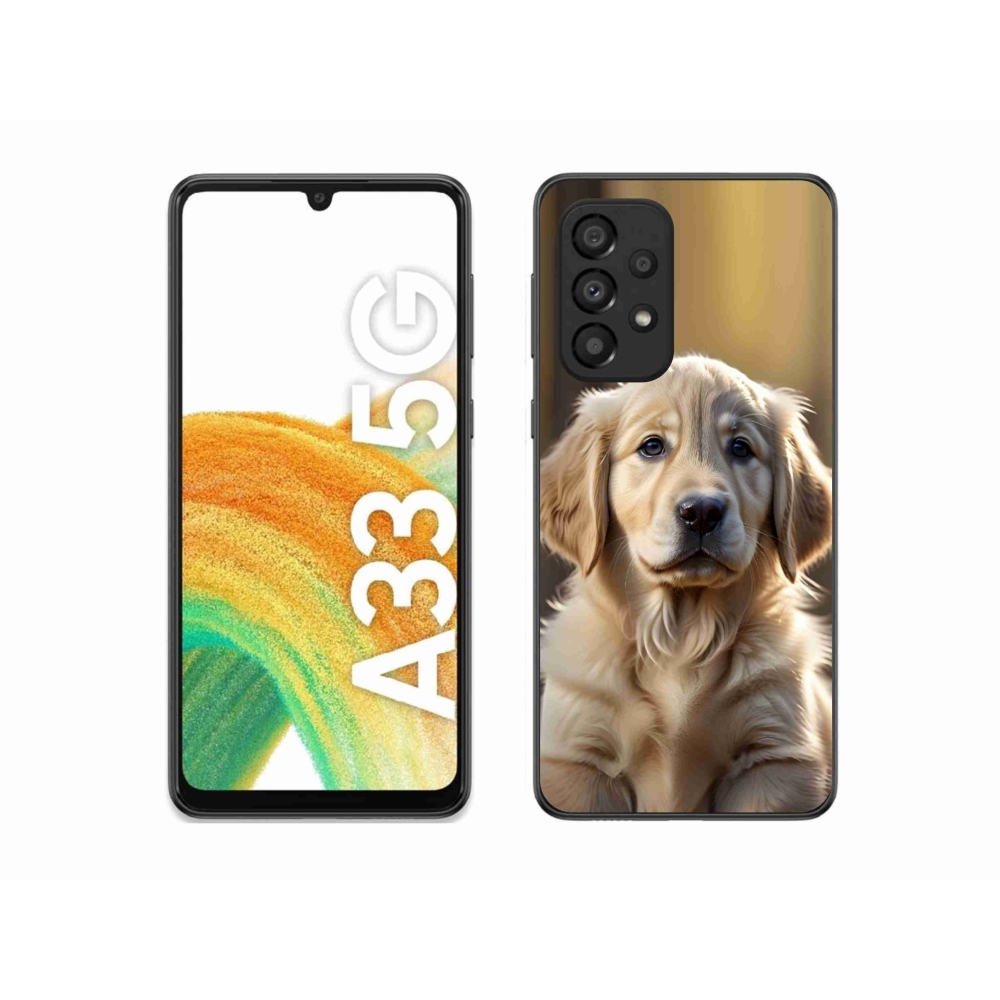 Gélový kryt mmCase na Samsung Galaxy A33 - roztomilý zlatý retriever