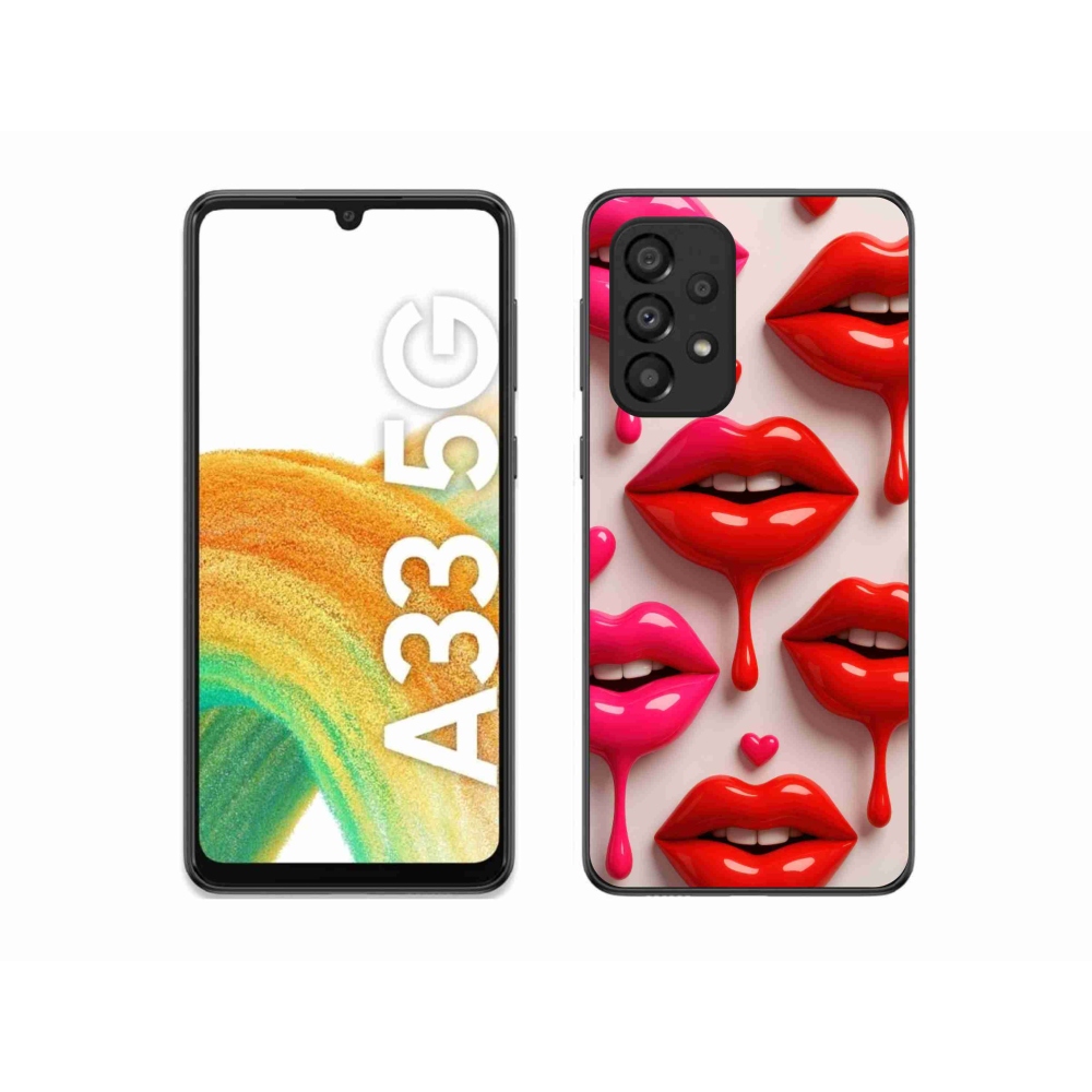 Gélový kryt mmCase na Samsung Galaxy A33 - pery 2