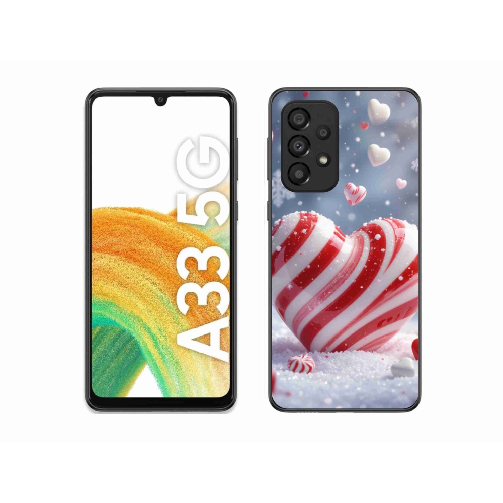 Gélový kryt mmCase na Samsung Galaxy A33 - sladké srdce
