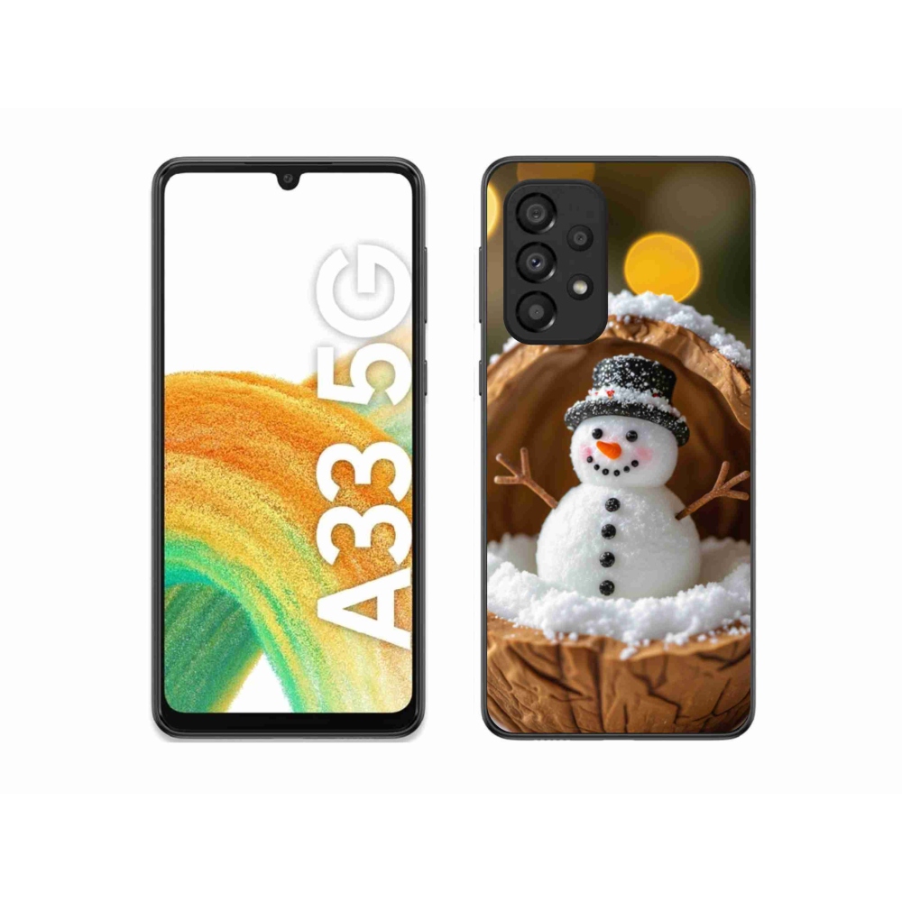 Gélový kryt mmCase na Samsung Galaxy A33 - snehuliak 4