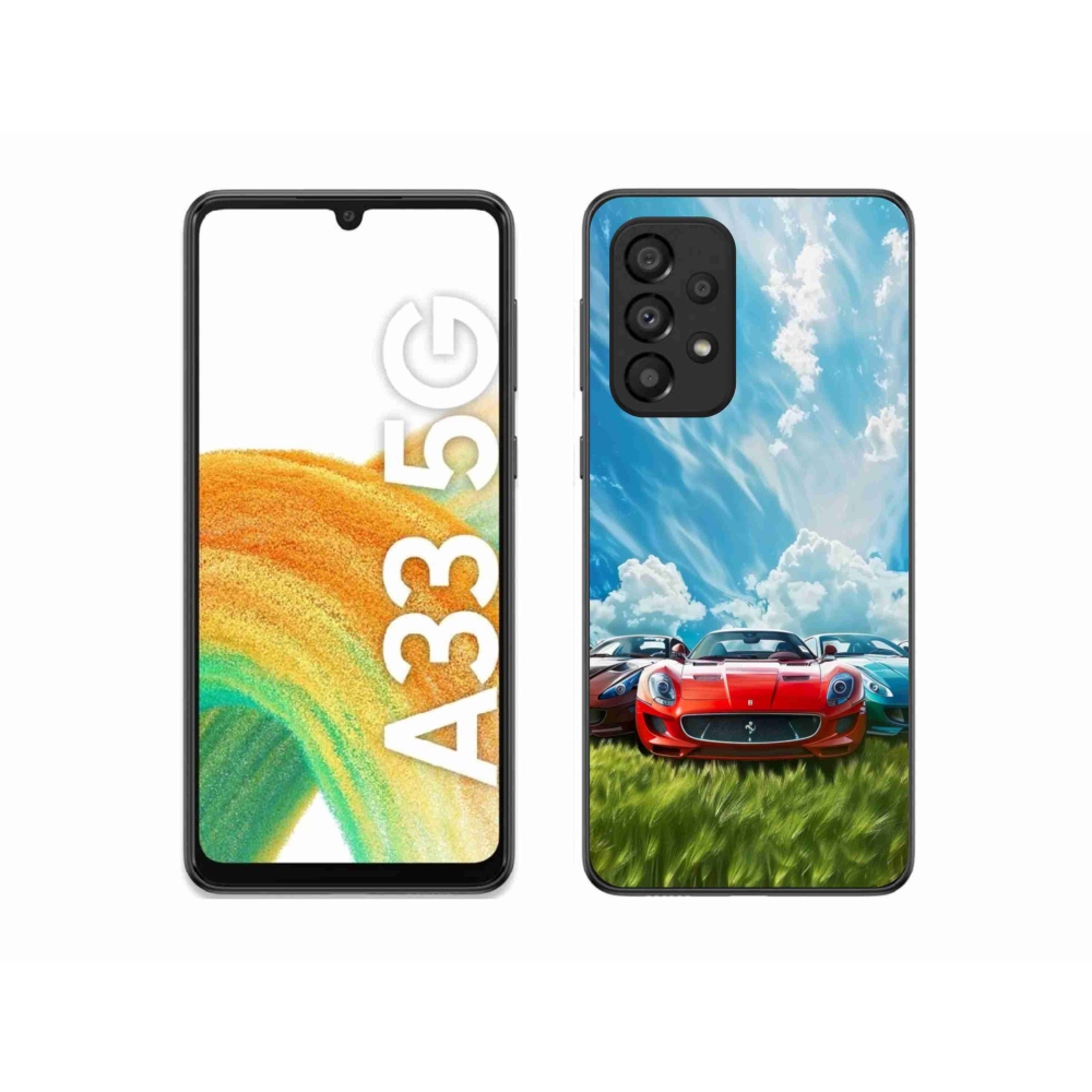 Gélový kryt mmCase na Samsung Galaxy A33 - športové vozidlá