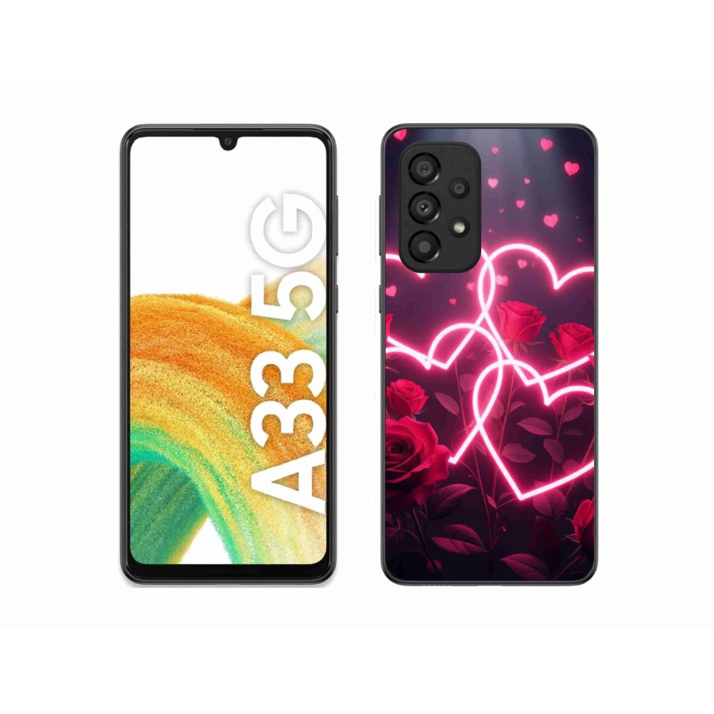 Gélový kryt mmCase na Samsung Galaxy A33 - srdce lásky