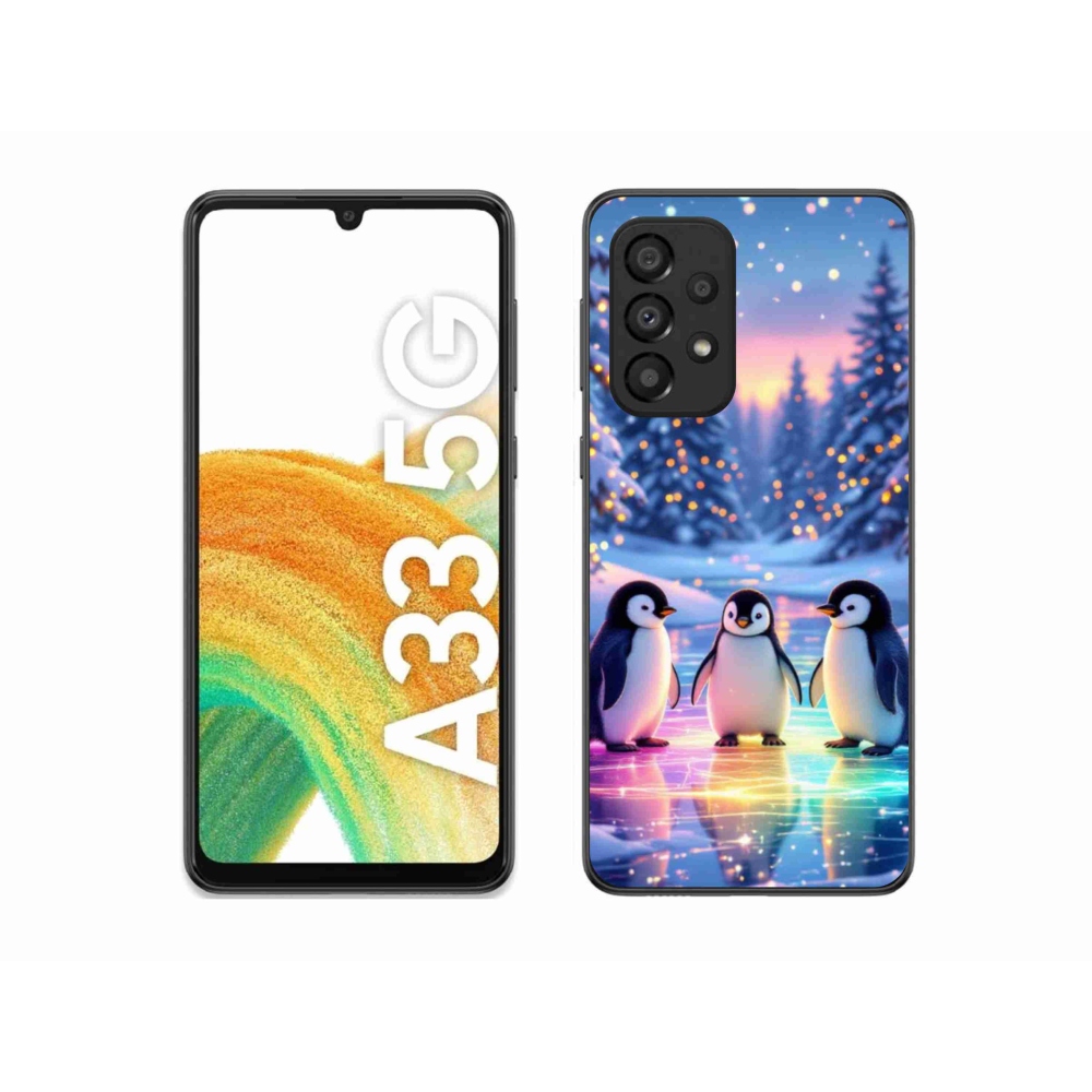 Gélový kryt mmCase na Samsung Galaxy A33 - tučniaky