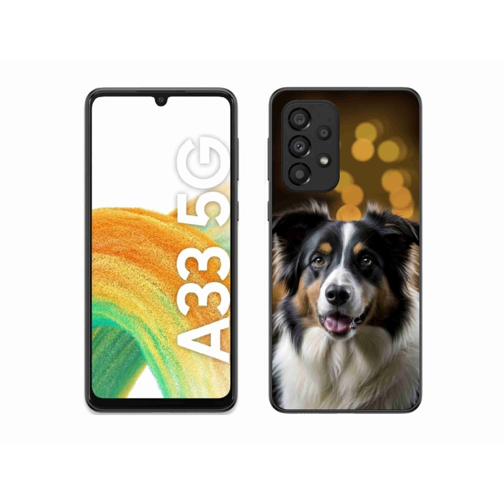Gélový kryt mmCase na Samsung Galaxy A33 - usmievavý austrálsky ovčiak